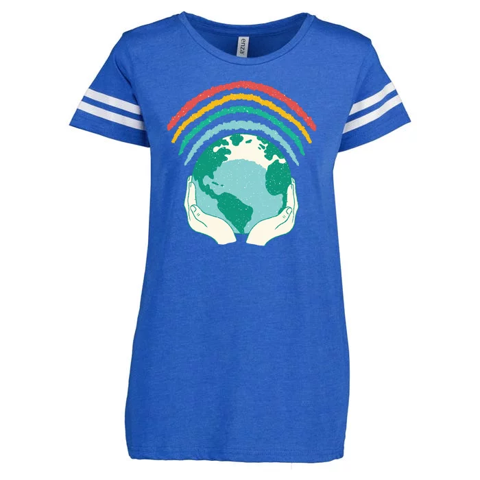 Earth Rainbow Enza Ladies Jersey Football T-Shirt