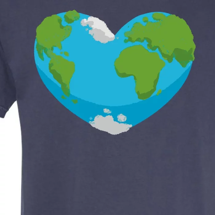 Earth Shaped Heart Garment-Dyed Heavyweight T-Shirt