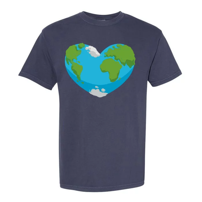 Earth Shaped Heart Garment-Dyed Heavyweight T-Shirt