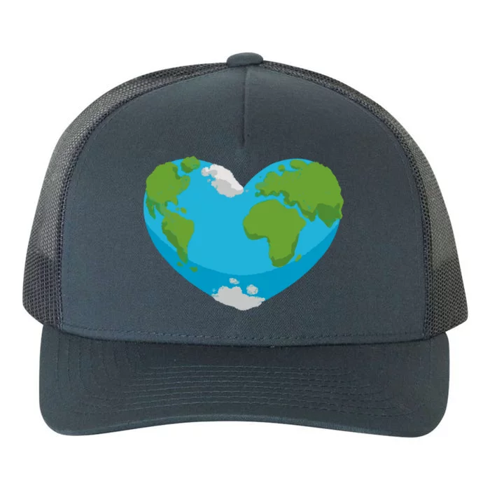 Earth Shaped Heart Yupoong Adult 5-Panel Trucker Hat