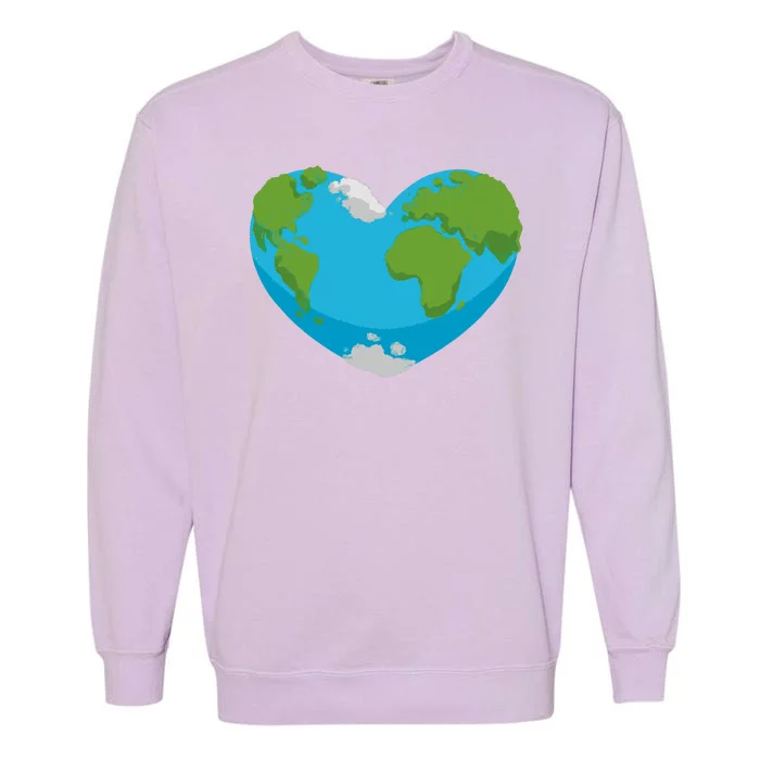 Earth Shaped Heart Garment-Dyed Sweatshirt