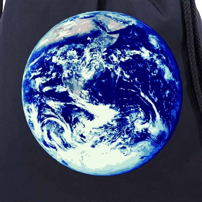 Earth World Drawstring Bag