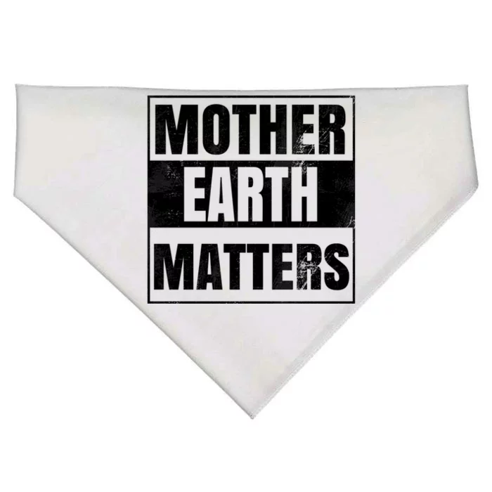 Environtal Awareness Sustainable Planet Mother Earth Day Meaningful Gift USA-Made Doggie Bandana