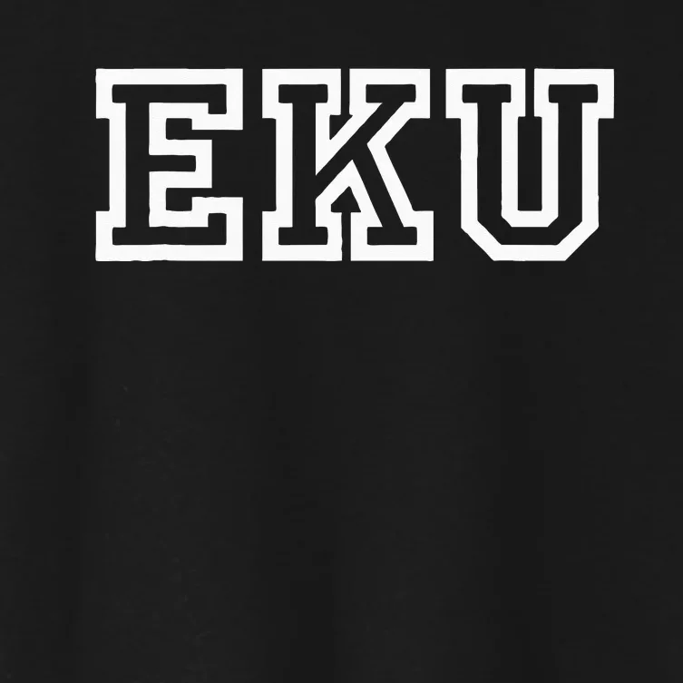 EKU Athletic Sport College University @ Alumni Women's Crop Top Tee