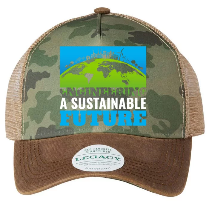 Engineering A Sustainable Future Renewable Energy Earth Day Gift Legacy Tie Dye Trucker Hat