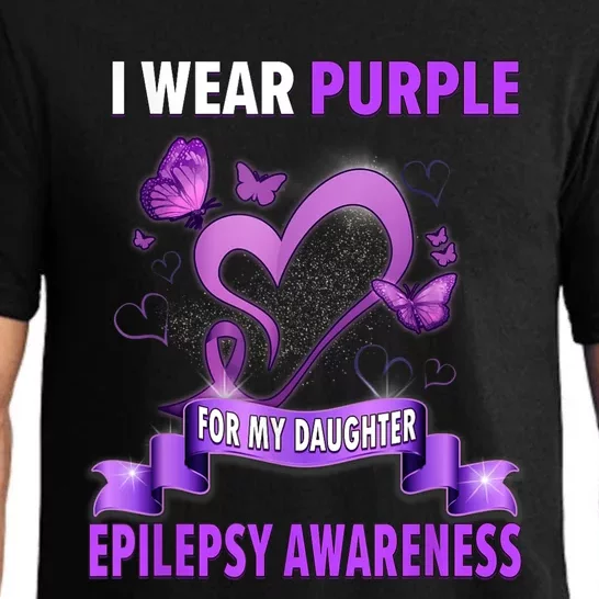 Epilepsy Awareness S I Wear Purple For My Daughter Pajama Set