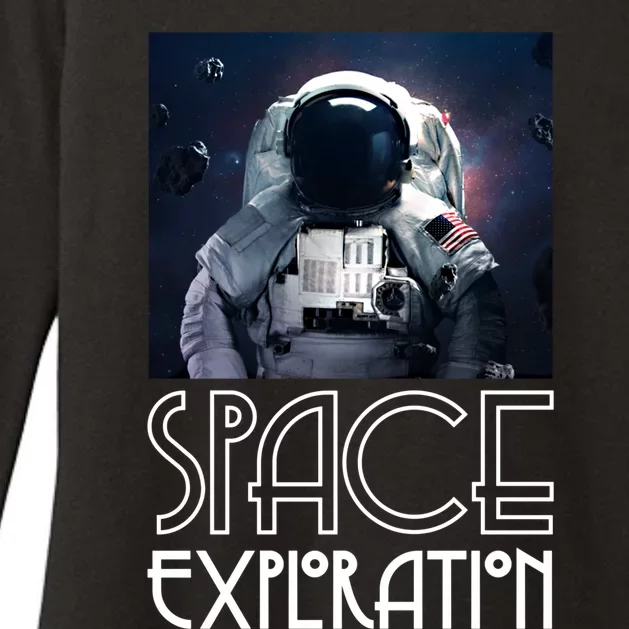 Enjoy Astronaut Space Exploration Among Stars Graphic Great Gift Womens CVC Long Sleeve Shirt