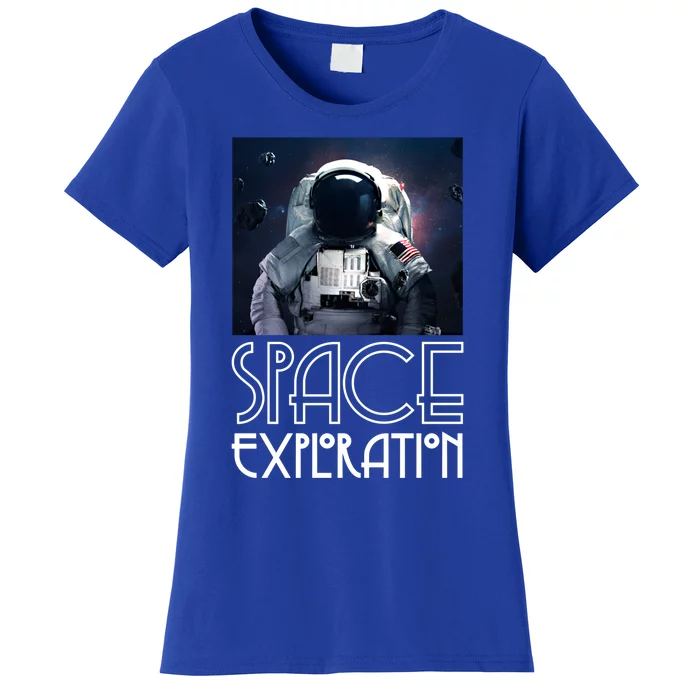 Enjoy Astronaut Space Exploration Among Stars Graphic Great Gift Women's T-Shirt