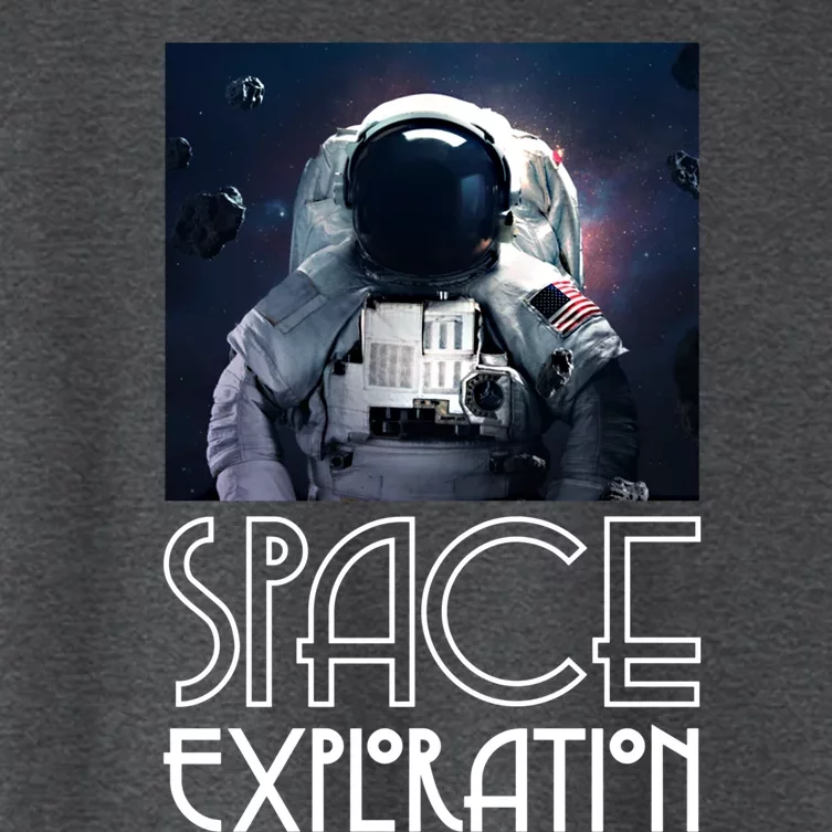 Enjoy Astronaut Space Exploration Among Stars Graphic Great Gift Women's Crop Top Tee