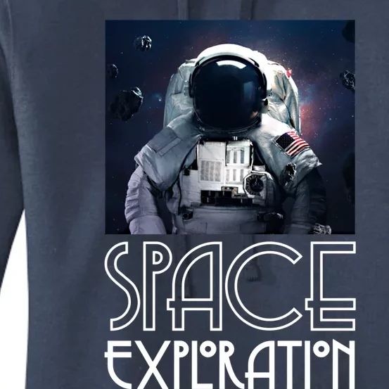 Enjoy Astronaut Space Exploration Among Stars Graphic Great Gift Women's Pullover Hoodie