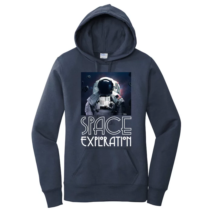 Enjoy Astronaut Space Exploration Among Stars Graphic Great Gift Women's Pullover Hoodie