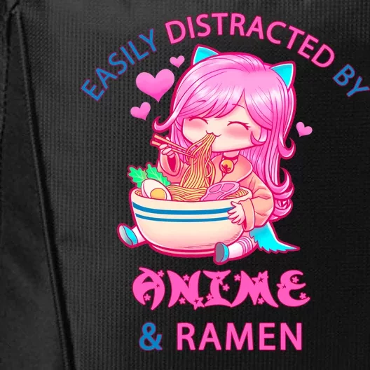 Easily Distracted By Anime & Ramen City Backpack