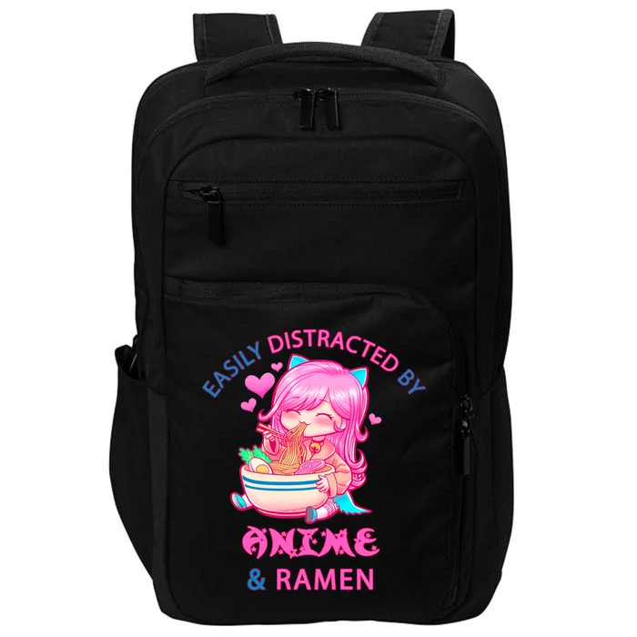 Easily Distracted By Anime & Ramen Impact Tech Backpack