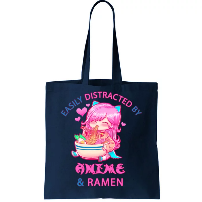 Easily Distracted By Anime & Ramen Tote Bag