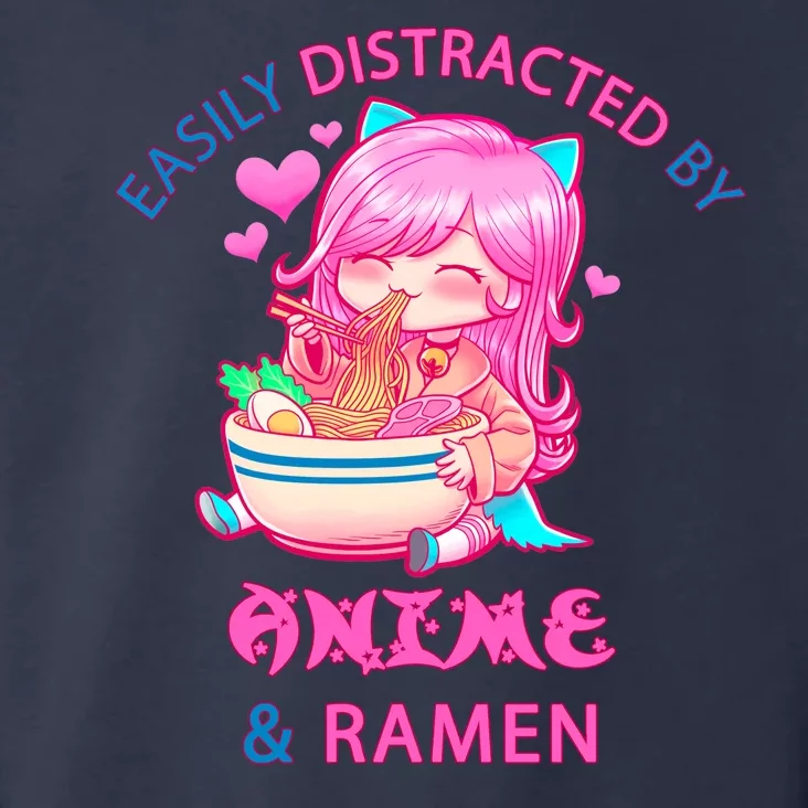 Easily Distracted By Anime & Ramen Toddler Hoodie