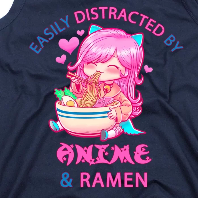 Easily Distracted By Anime & Ramen Tank Top