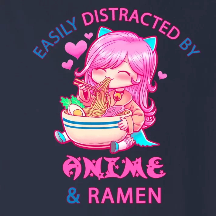 Easily Distracted By Anime & Ramen Toddler Long Sleeve Shirt