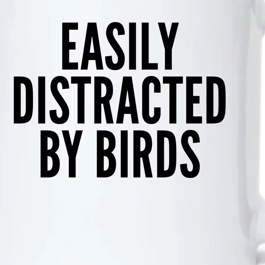 Easily Distracted By Birds Black Color Changing Mug