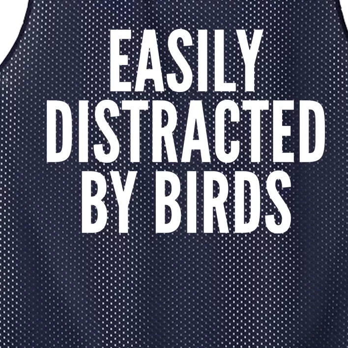 Easily Distracted By Birds Mesh Reversible Basketball Jersey Tank