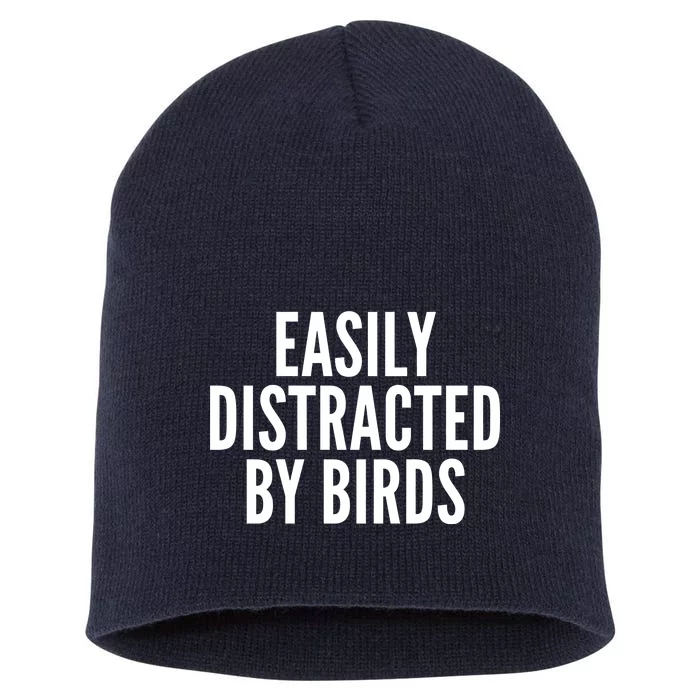 Easily Distracted By Birds Short Acrylic Beanie