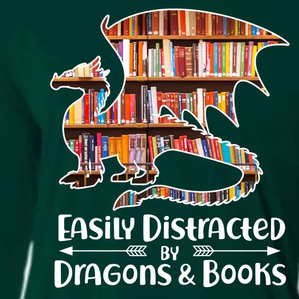 Easily Distracted By Dragons And Books Cooling Performance Long Sleeve Crew