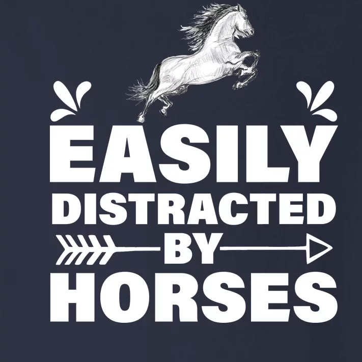 Easily Distracted By Horses Toddler Long Sleeve Shirt