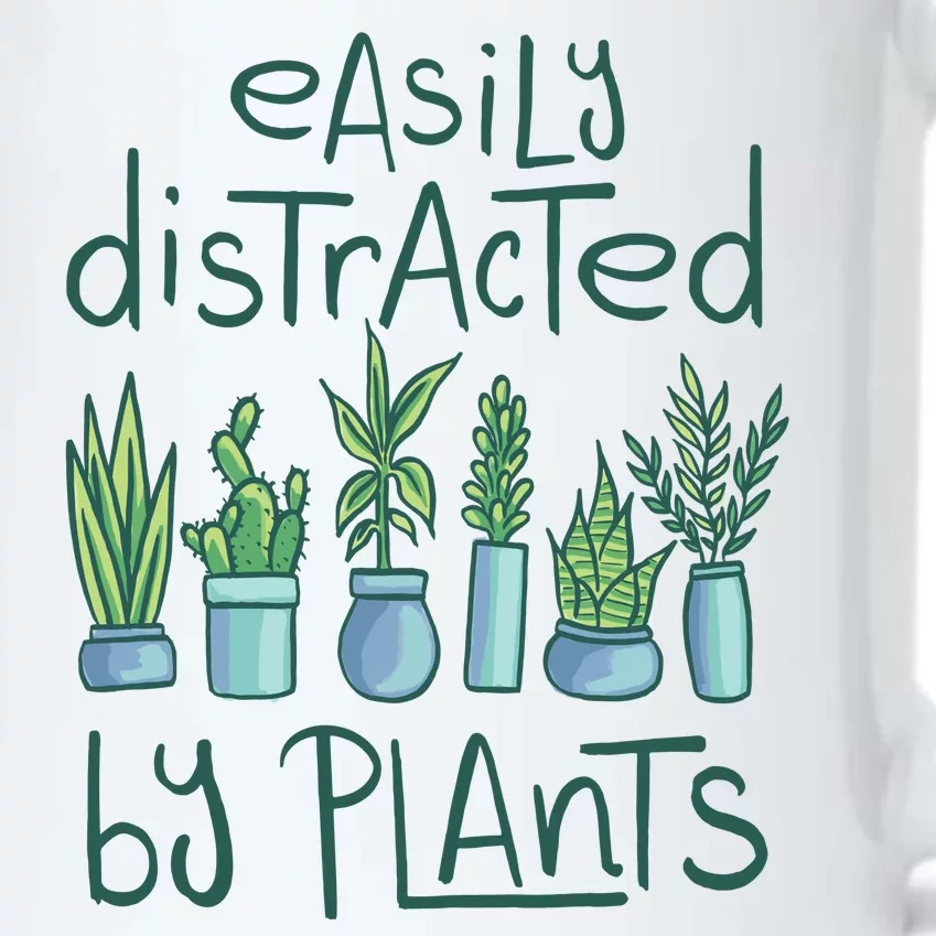 Easily Distracted By Plants Black Color Changing Mug