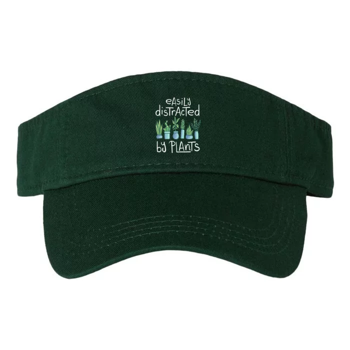 Easily Distracted By Plants Valucap Bio-Washed Visor