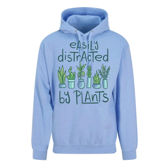 Easily Distracted By Plants Unisex Surf Hoodie