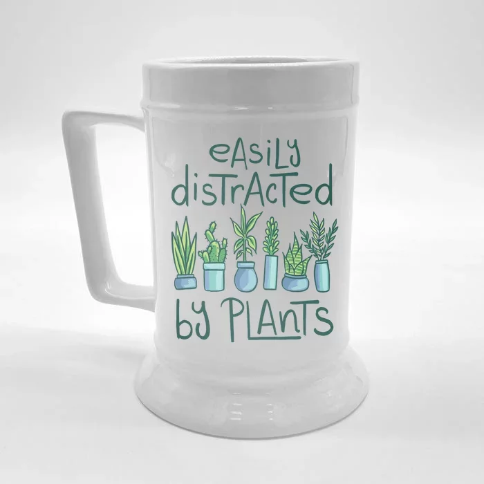 Easily Distracted By Plants Front & Back Beer Stein