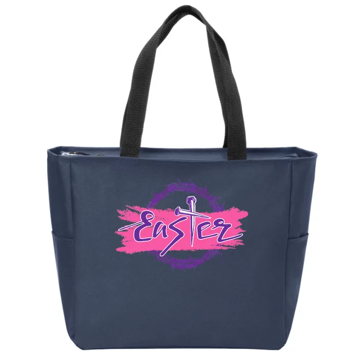 Easter Zip Tote Bag