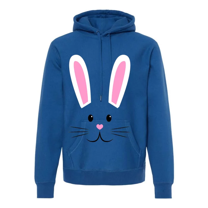 Easter Bunny Big Face Rabbit Premium Hoodie