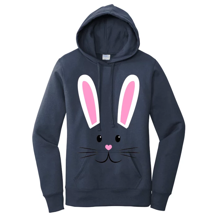 Easter Bunny Big Face Rabbit Women's Pullover Hoodie