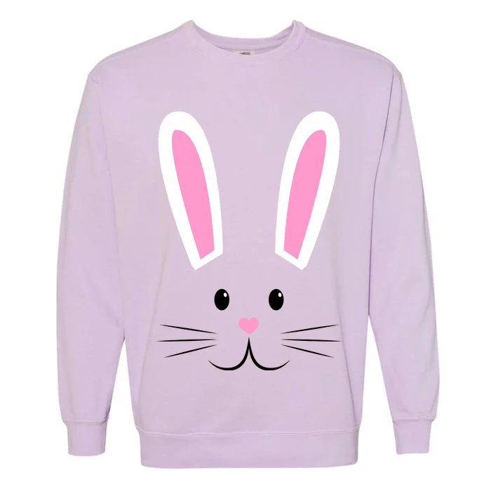 Easter Bunny Big Face Rabbit Garment-Dyed Sweatshirt