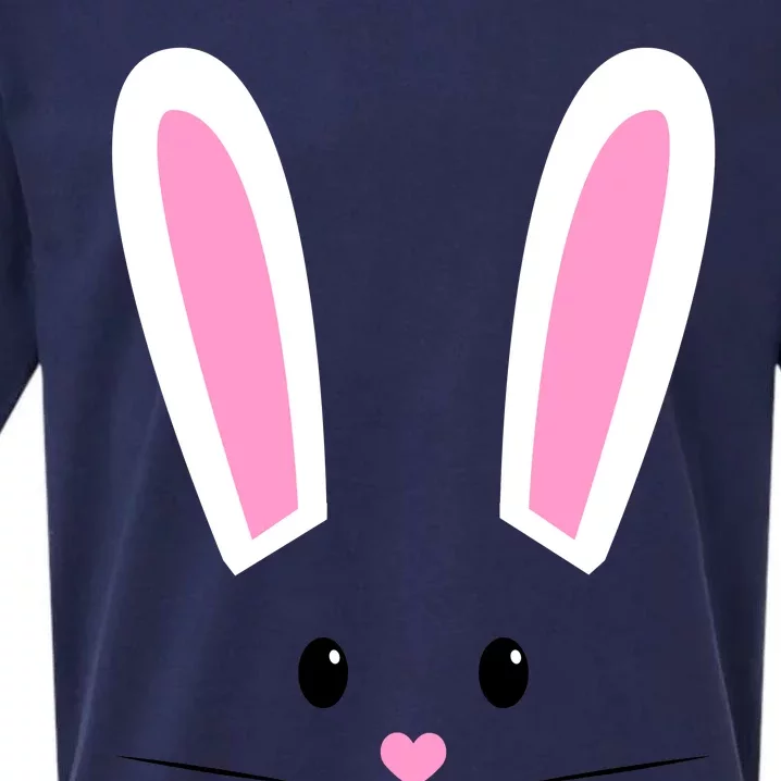 Easter Bunny Big Face Rabbit Sueded Cloud Jersey T-Shirt