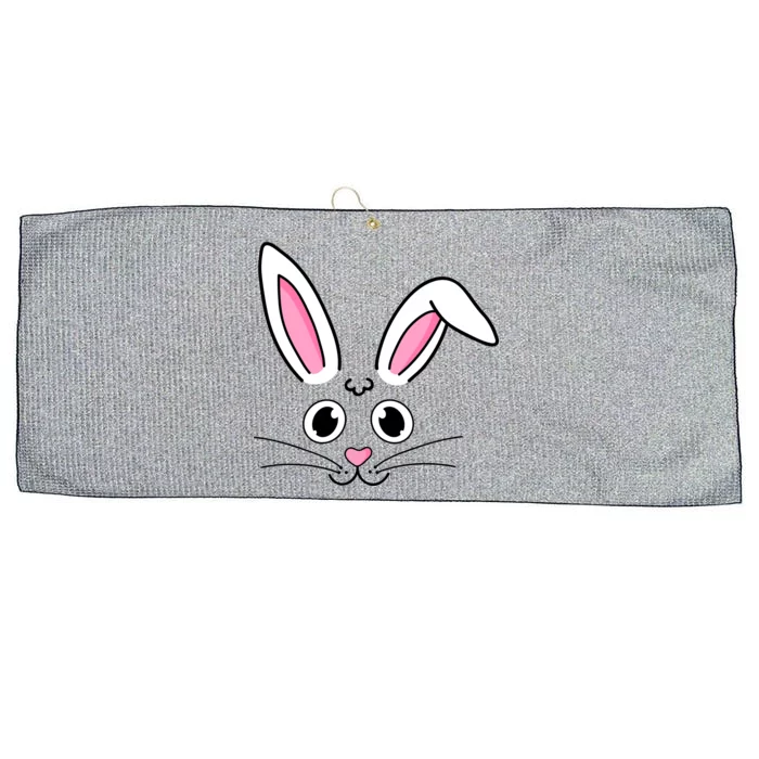 Easter Bunny Face Large Microfiber Waffle Golf Towel