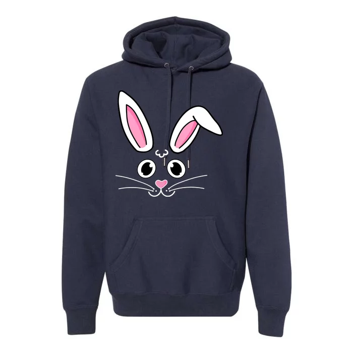 Easter Bunny Face Premium Hoodie