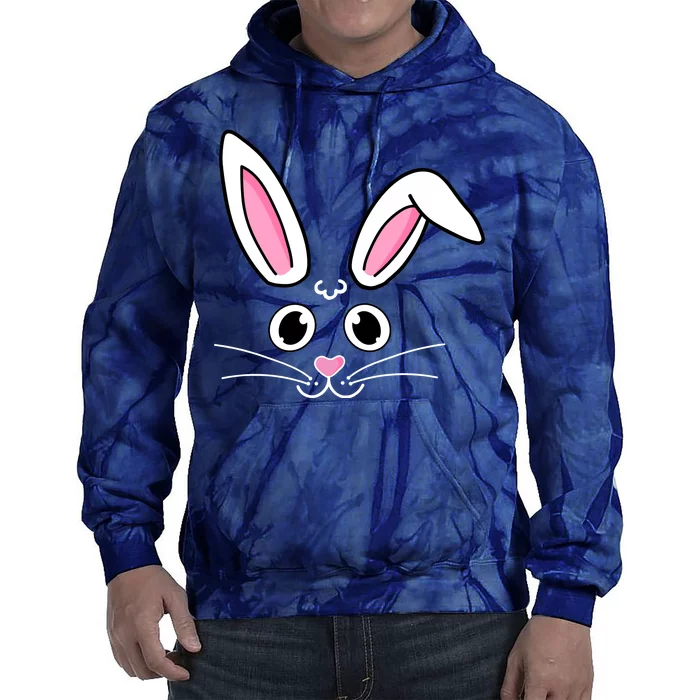 Easter Bunny Face Tie Dye Hoodie