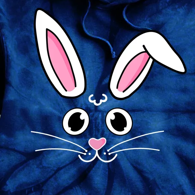 Easter Bunny Face Tie Dye Hoodie