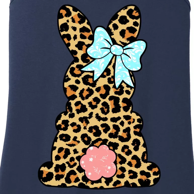 Easter Bunny Leopard Print Ladies Essential Tank