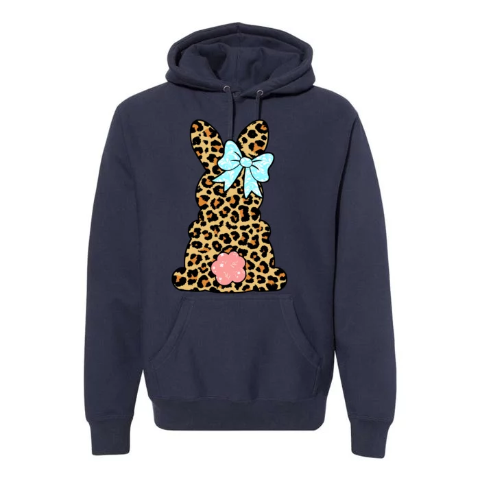 Easter Bunny Leopard Print Premium Hoodie