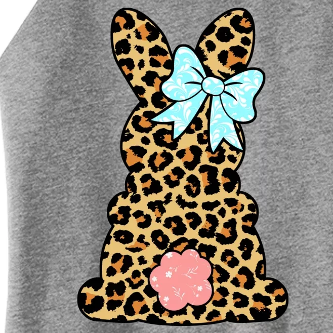 Easter Bunny Leopard Print Women’s Perfect Tri Rocker Tank