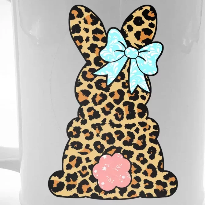 Easter Bunny Leopard Print Front & Back Beer Stein