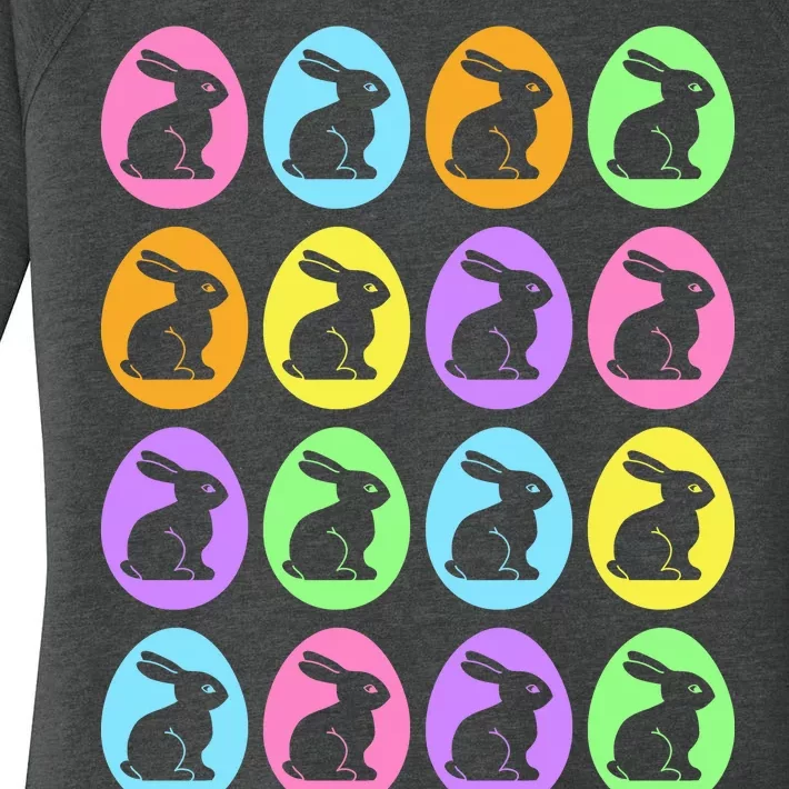 Easter Bunny Rabbit Eggs Women's Perfect Tri Tunic Long Sleeve Shirt