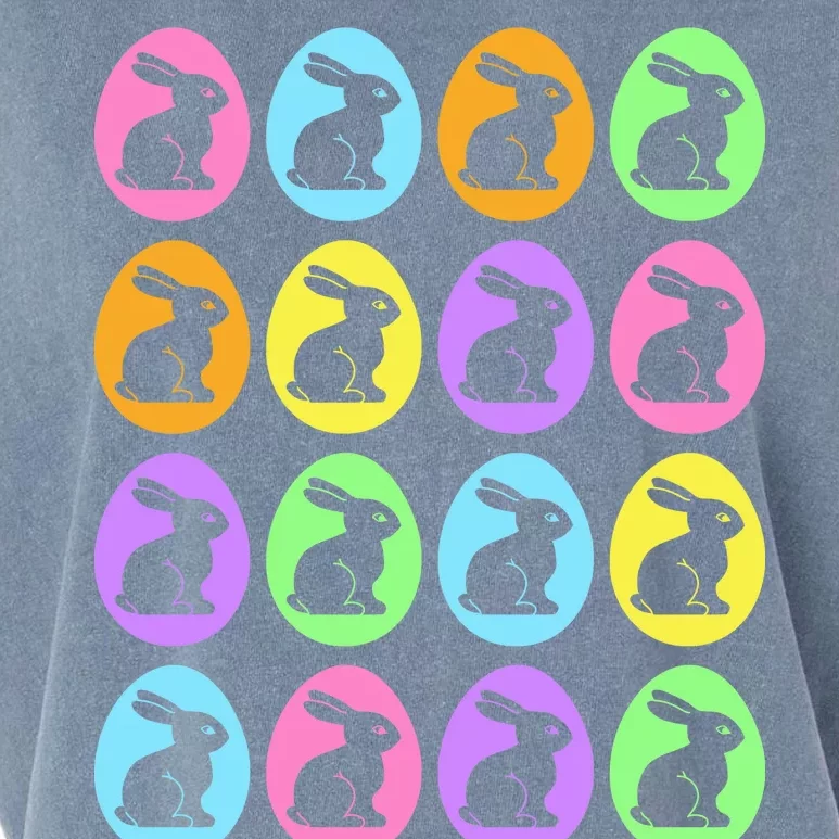 Easter Bunny Rabbit Eggs Garment-Dyed Women's Muscle Tee