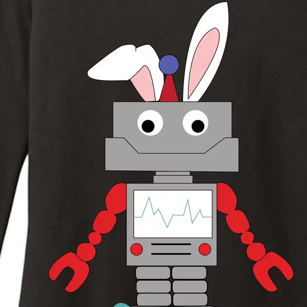 Easter Bunny Robot Womens CVC Long Sleeve Shirt