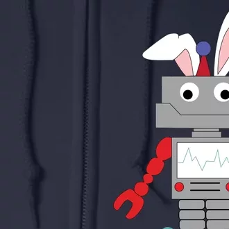 Easter Bunny Robot Full Zip Hoodie