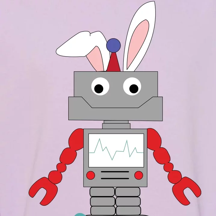 Easter Bunny Robot Garment-Dyed Sweatshirt