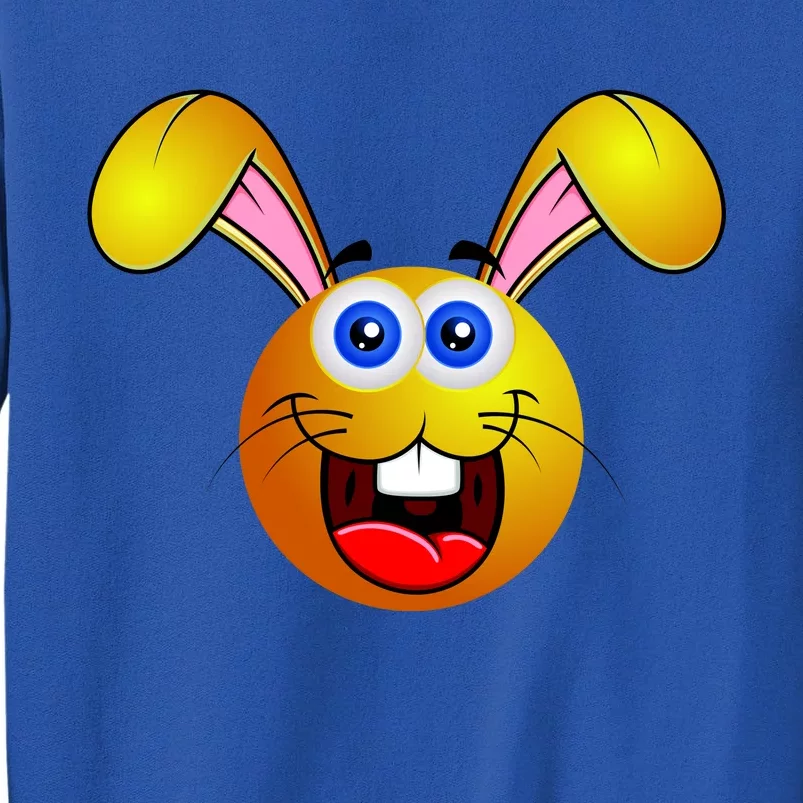 Easter Bunny Simley Emoji Tall Sweatshirt