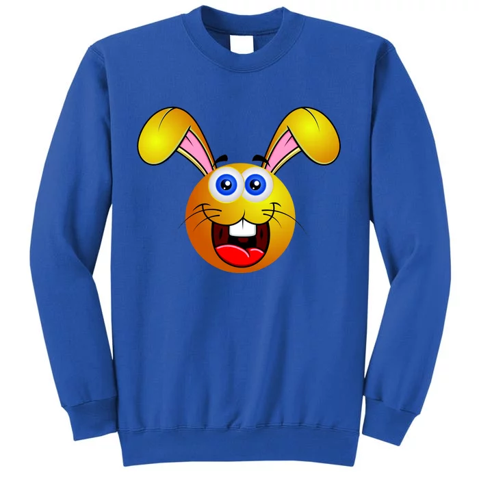 Easter Bunny Simley Emoji Tall Sweatshirt